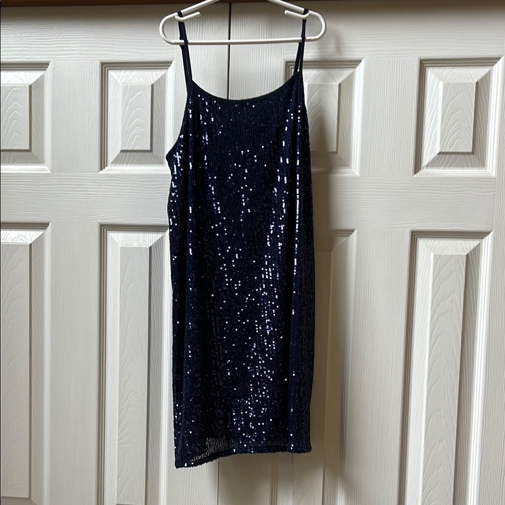 Navy Blue M Aeropostale Sequin Dress
